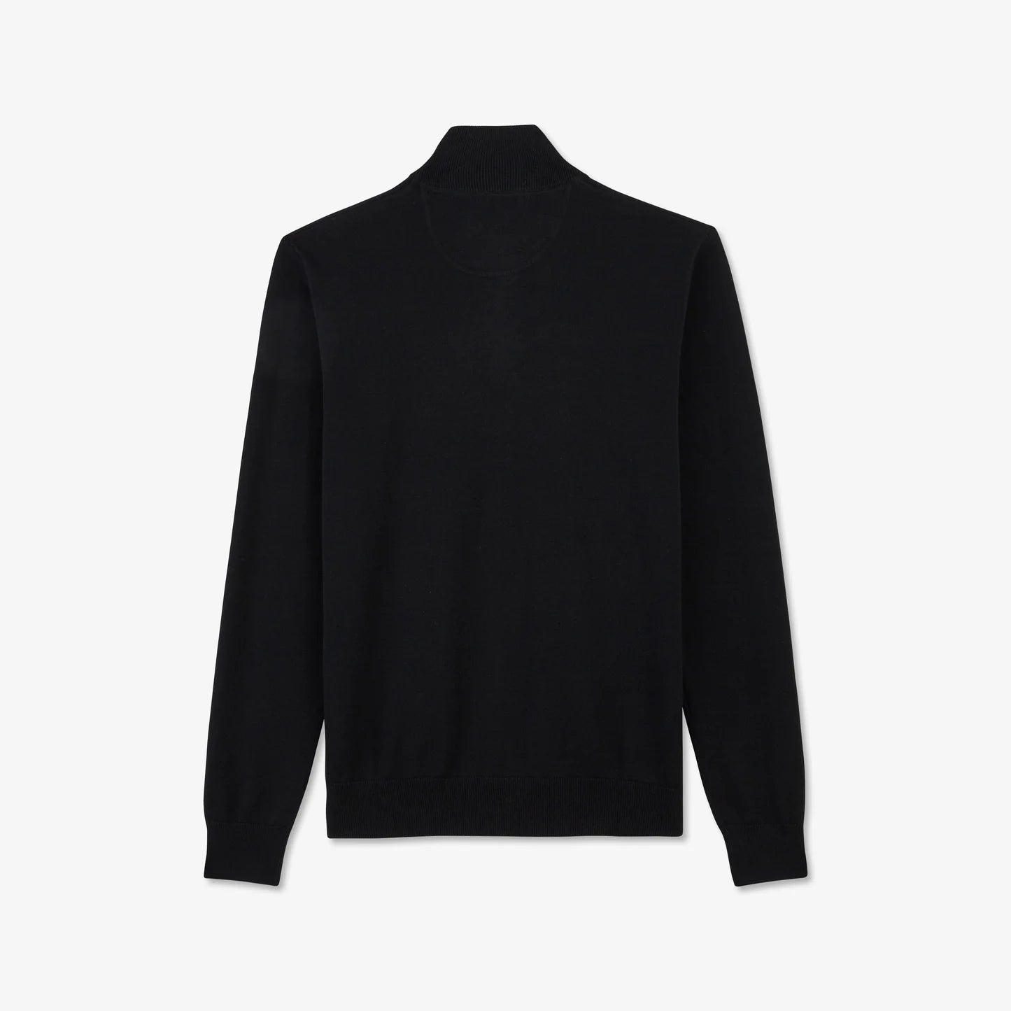 Eden Park Knitwear, in Black cotton Half Zip neck sweater