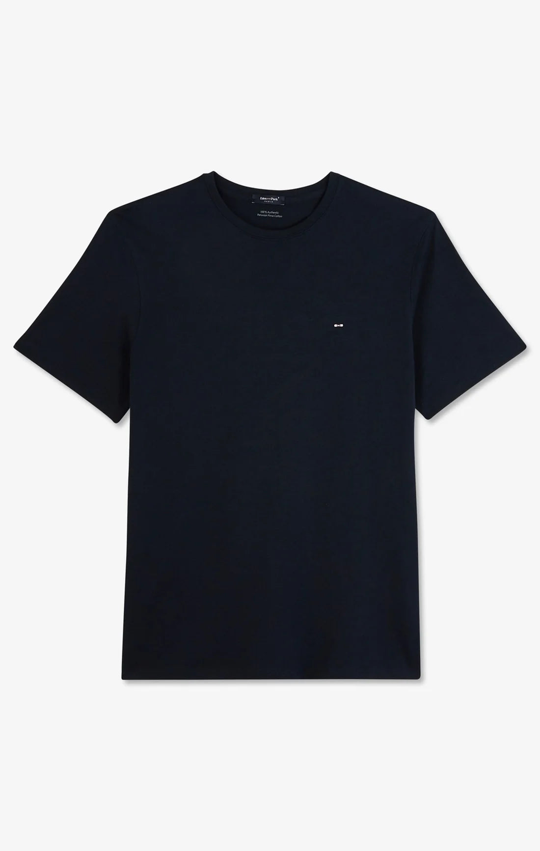 Eden Park T-Shirts Navy blue round neck short sleeve t-shirt