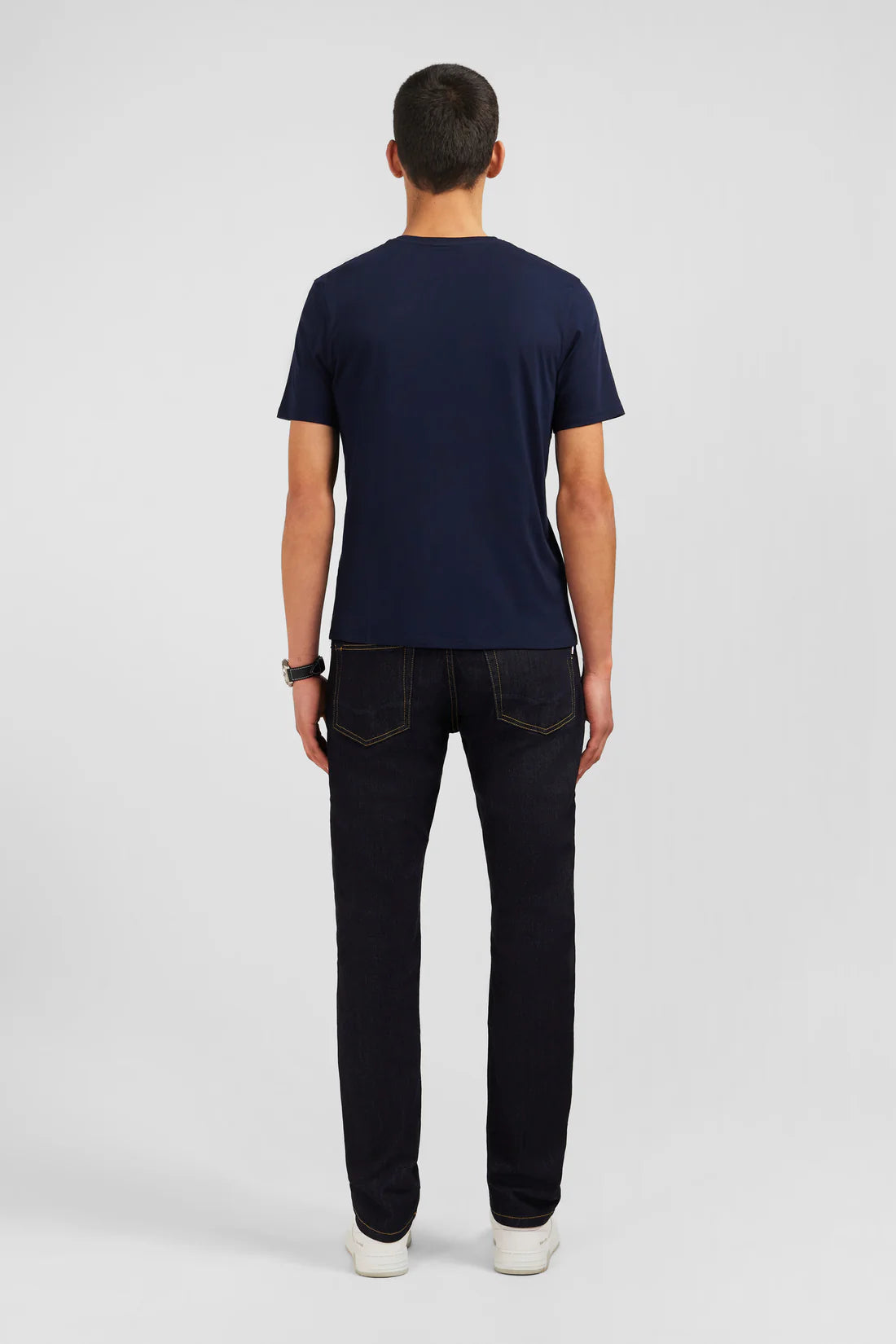 Eden Park T-Shirts Navy round neck short sleeve t-shirt