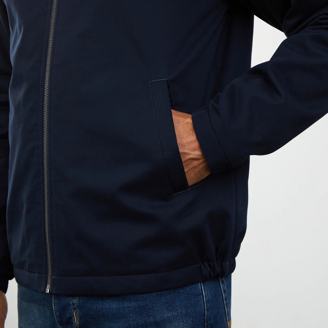 Eden Park Jackets & Coats, Dark blue jacket in cotton gabardine