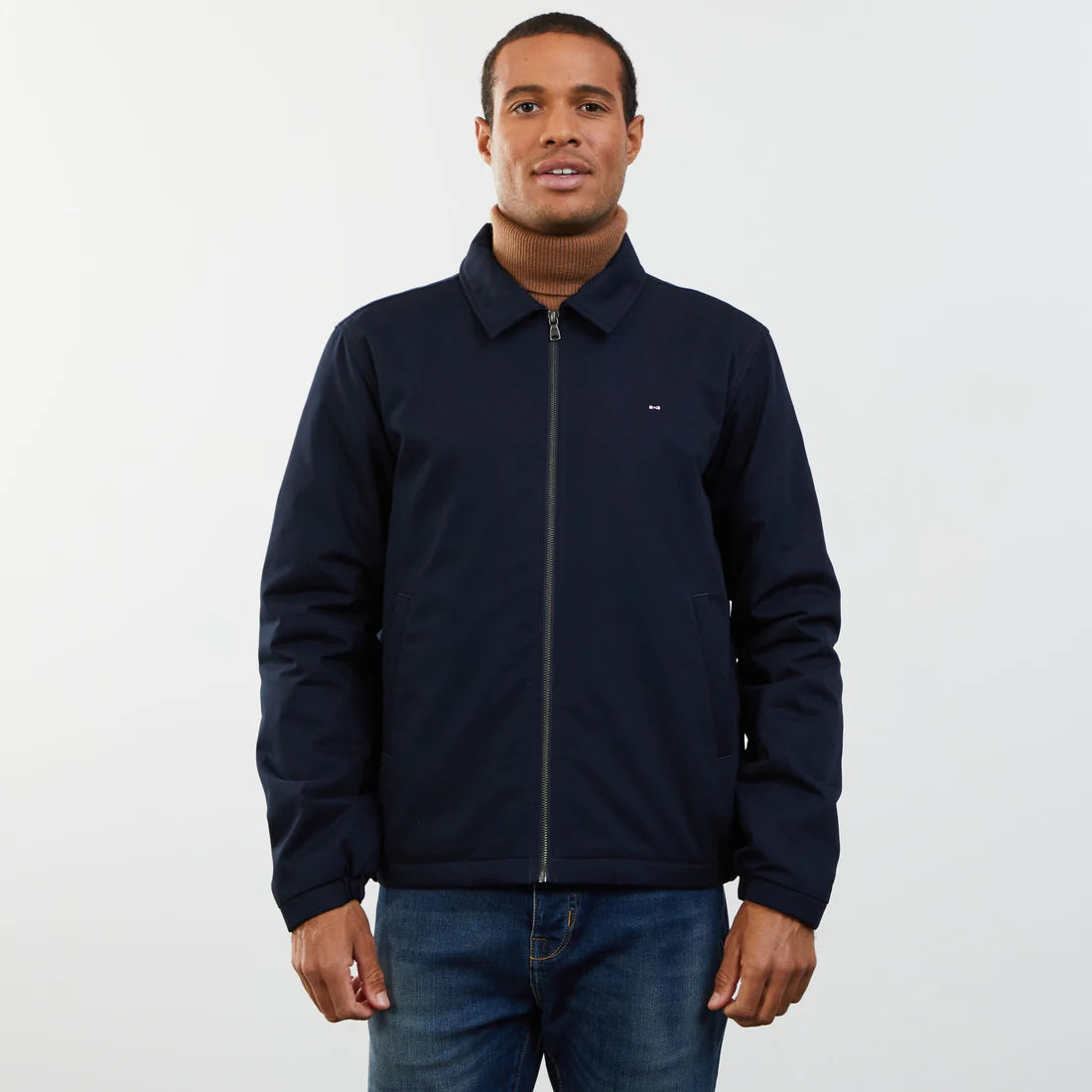 Eden Park Jackets & Coats, Dark blue jacket in cotton gabardine