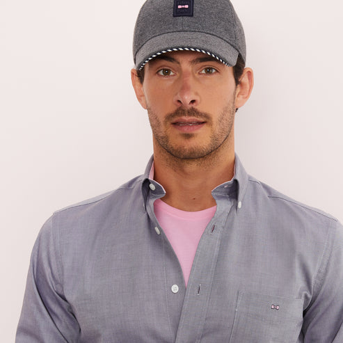 Eden Park Shirts - Light grey cotton shirt - classic Oxford Shirt