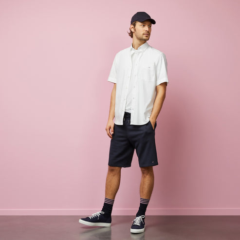 Eden Park Shirts - Short sleeved white cotton Classic Oxford