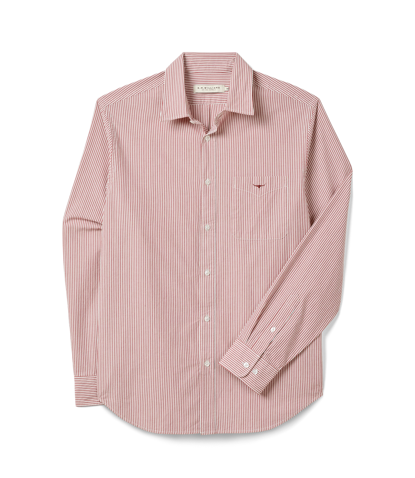 R.M. Williams Regular Poplin Stripe Shirt
