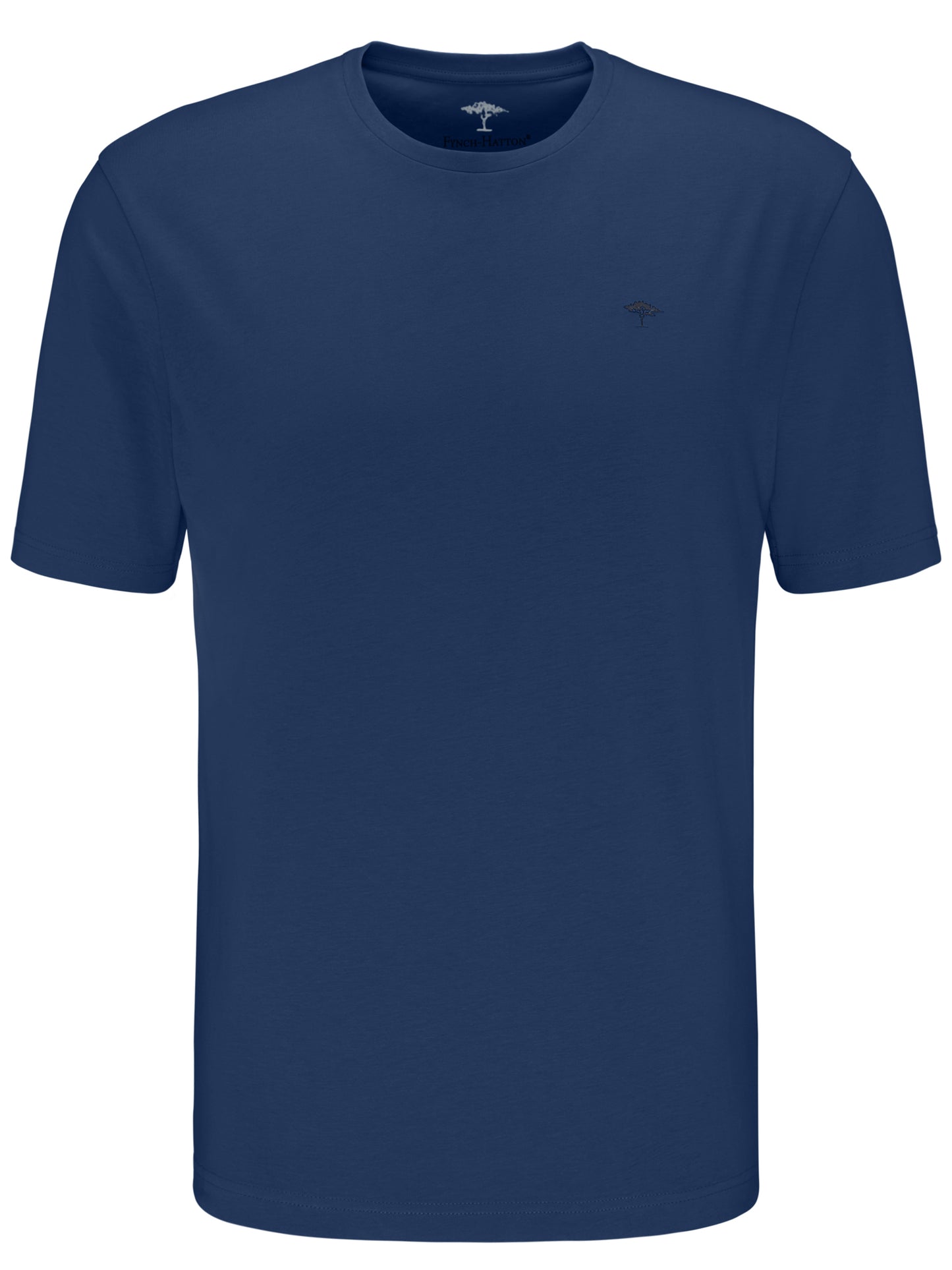 Fynch Hatton T-Shirt, O-Neck in regular Classic fit. Chosen in Midnight