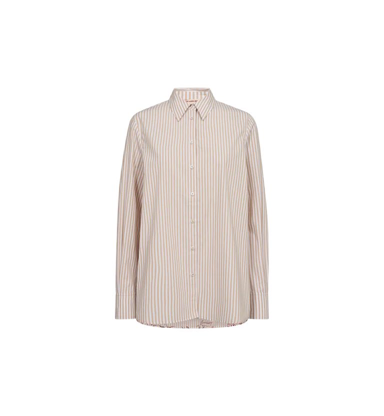 Mos Mosh Ladies, the MMElinda Leafy Stripe Shirt in 123 Sesame