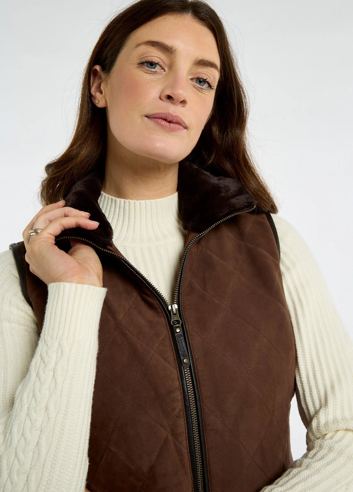 Dubarry of Ireland Jackets & Coats, the Ballyhale in Walnut