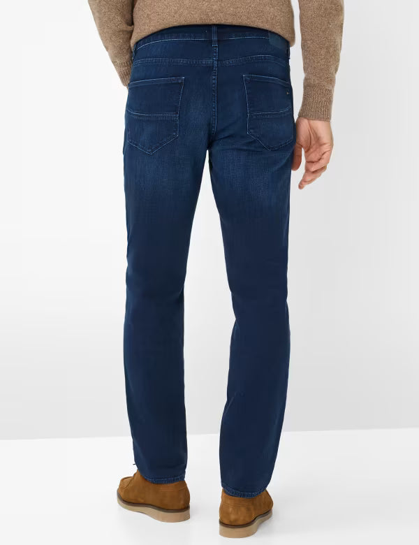 Brax Mens Jeans, Cadiz - Broken Twill in Royal Blue 13