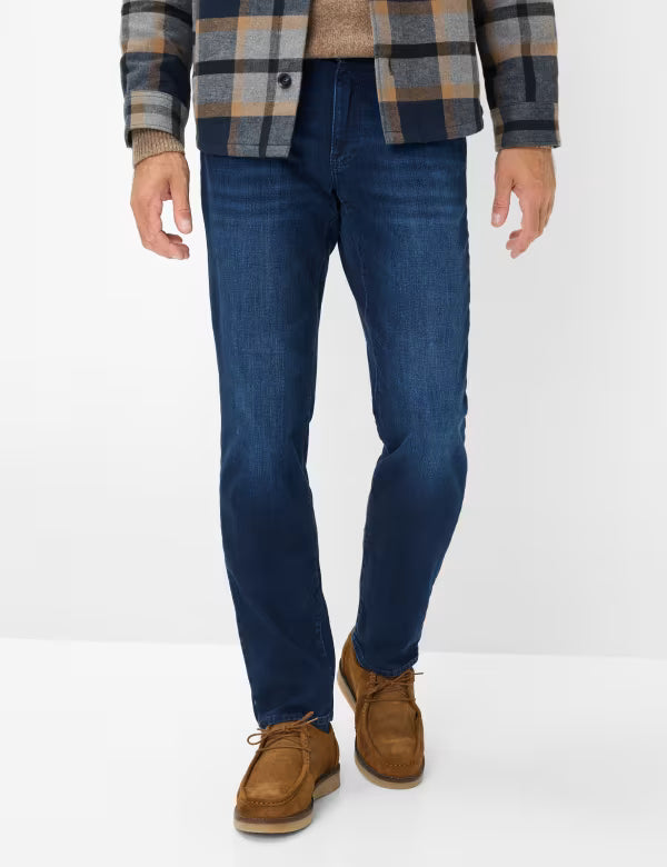 Brax Mens Jeans, Cadiz - Broken Twill in Royal Blue 13