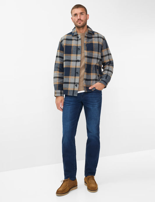 Brax Mens Jeans, Cadiz - Broken Twill in Royal Blue 13