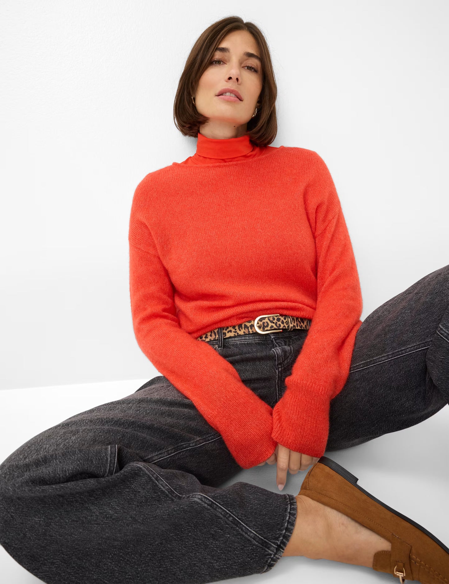 Brax Ladies, Knitwear, the Lisa in Mandarin 48
