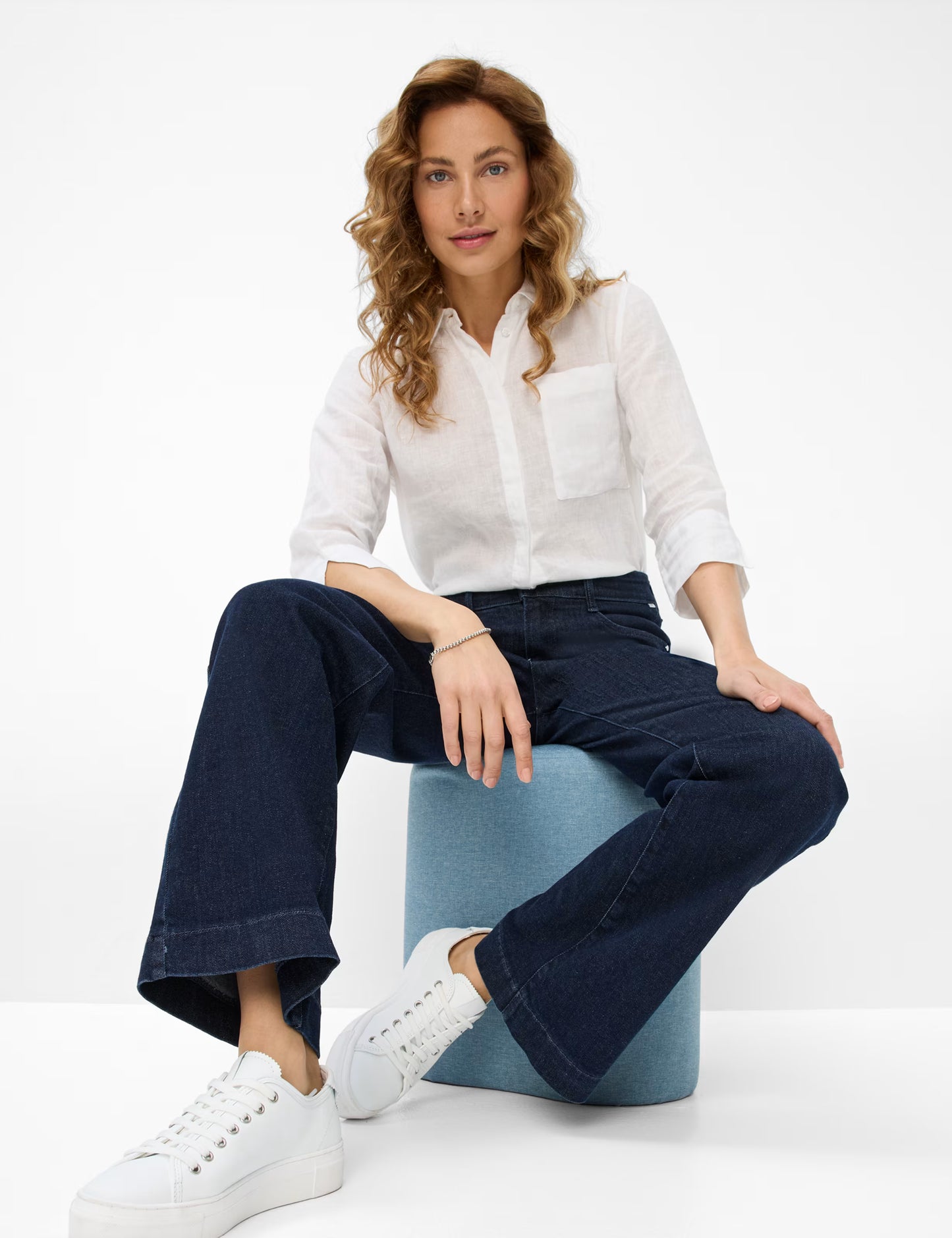Brax Ladies, Jeans, the Maine in Clean dark Blue 22