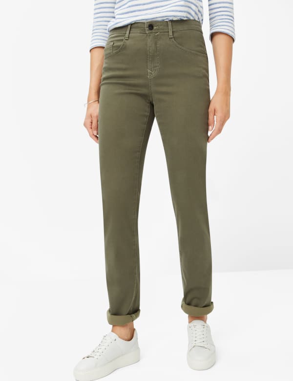 Brax Trousers, Mary - (Khaki-30)