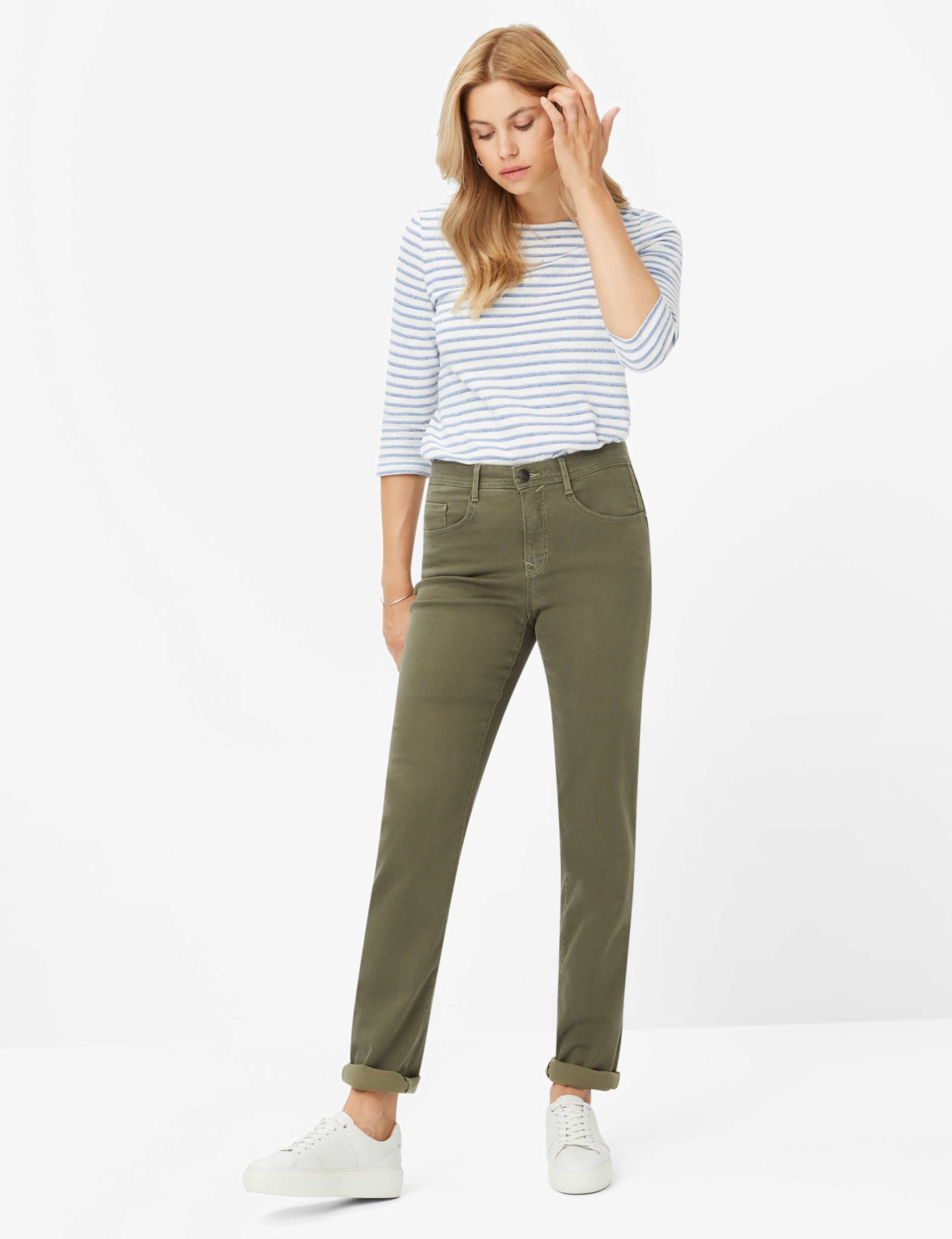 Brax Trousers, Mary - (Khaki-30)
