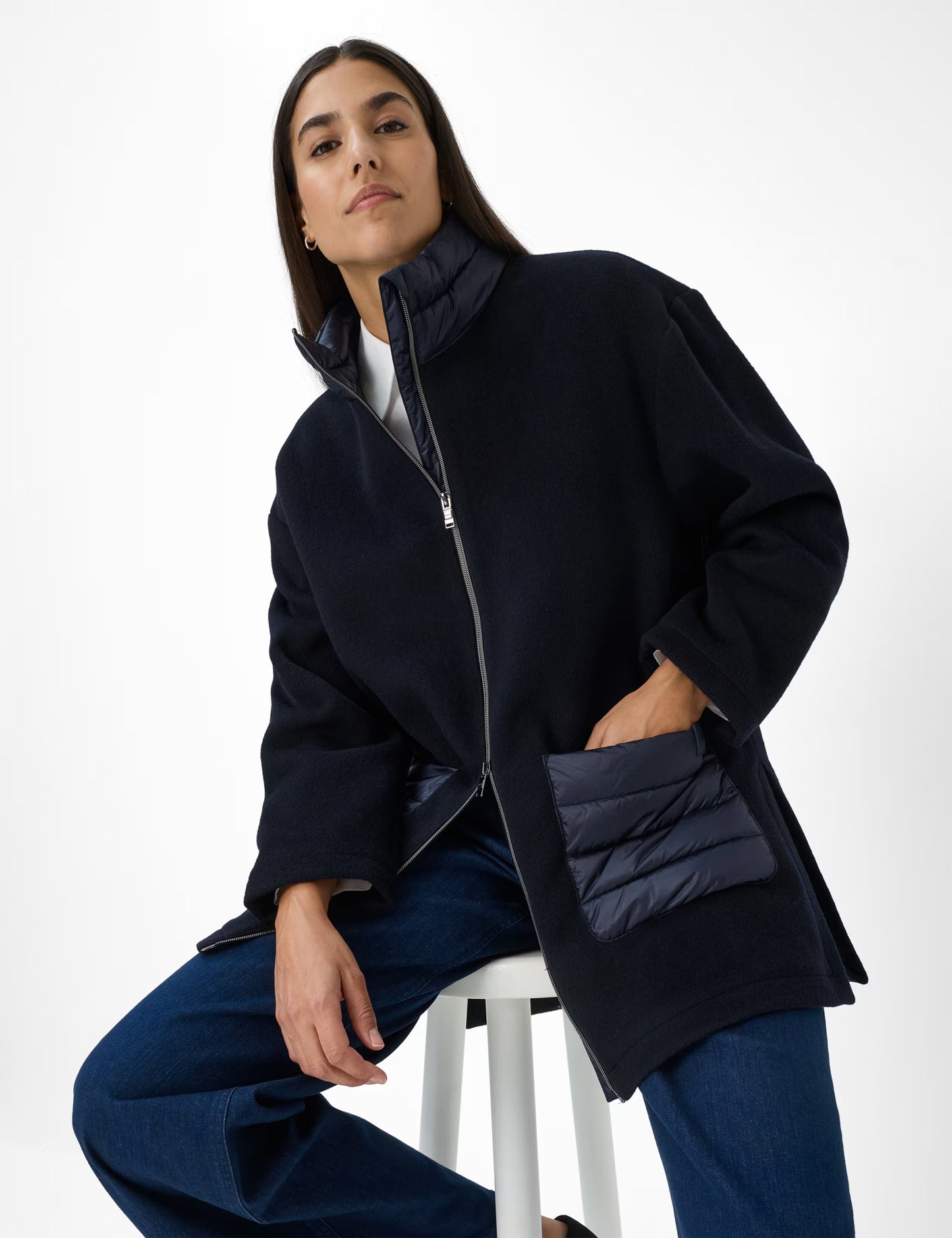 Brax Ladies, Jackets & Coats, the Osaka in Navy 22