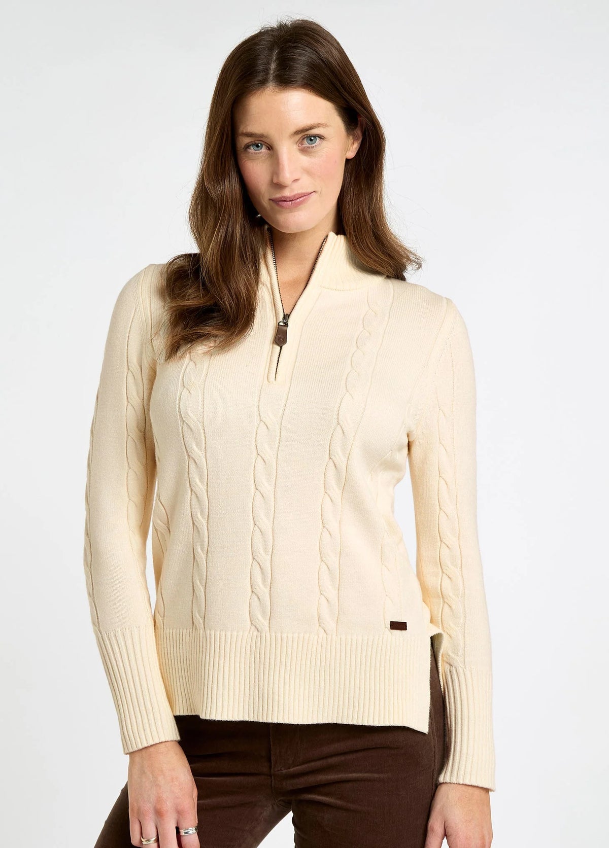 Dubarry of Ireland Knitwear, the Burtonpoint in Chalk