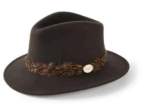 Suffolk Fedora Bronze Side Feather