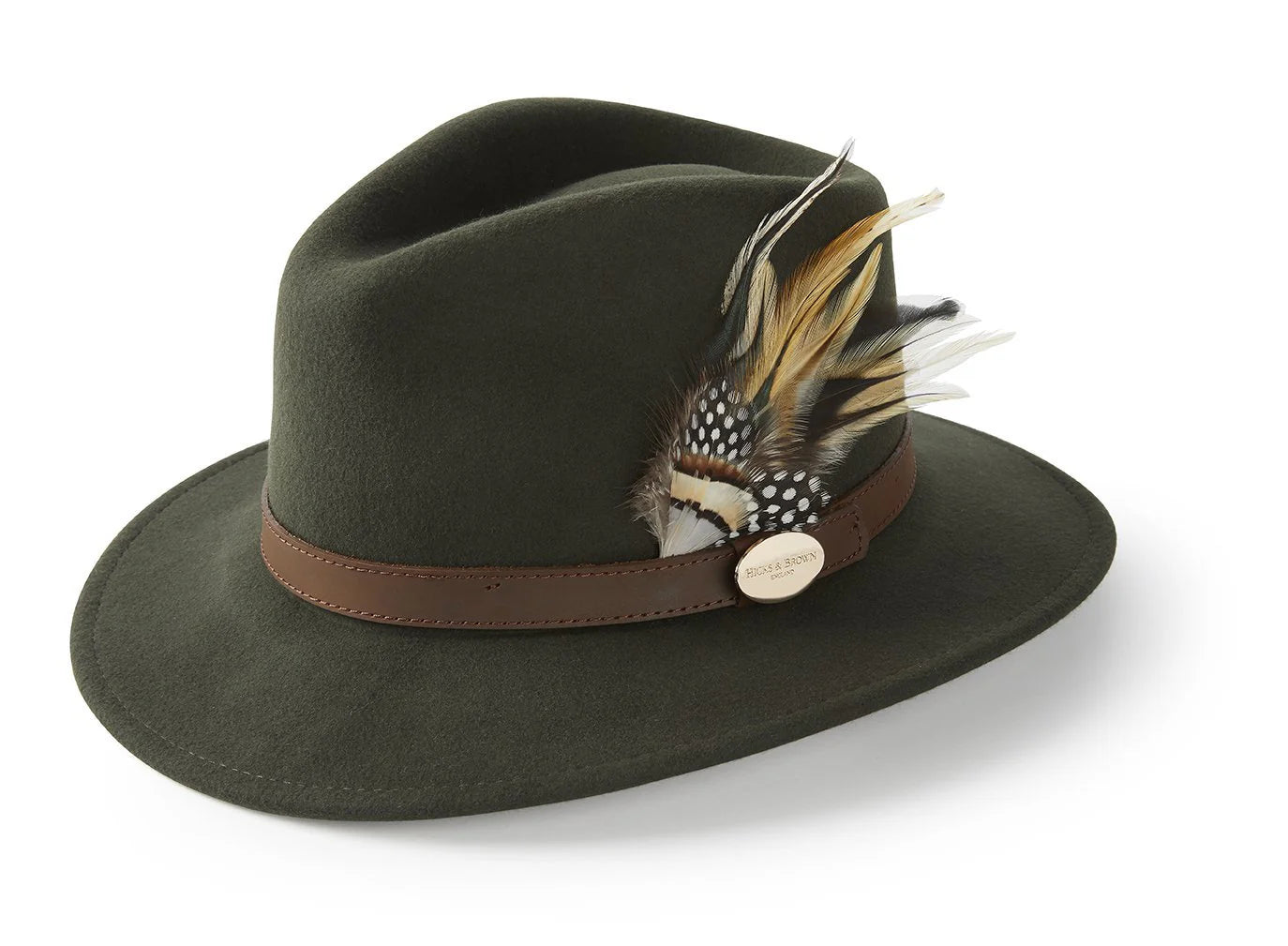 Suffolk Fedora Fawn Side Feather