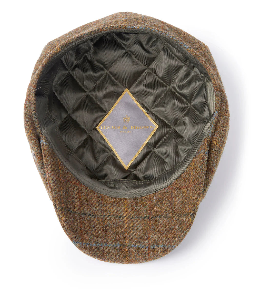 Felsham Tweed Baker Boy Cap - Brown