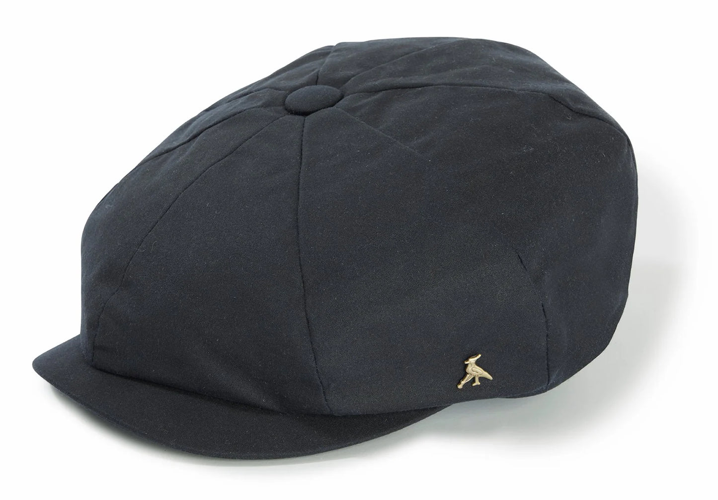 Hengrave Wax Baker Boy Cap, Navy