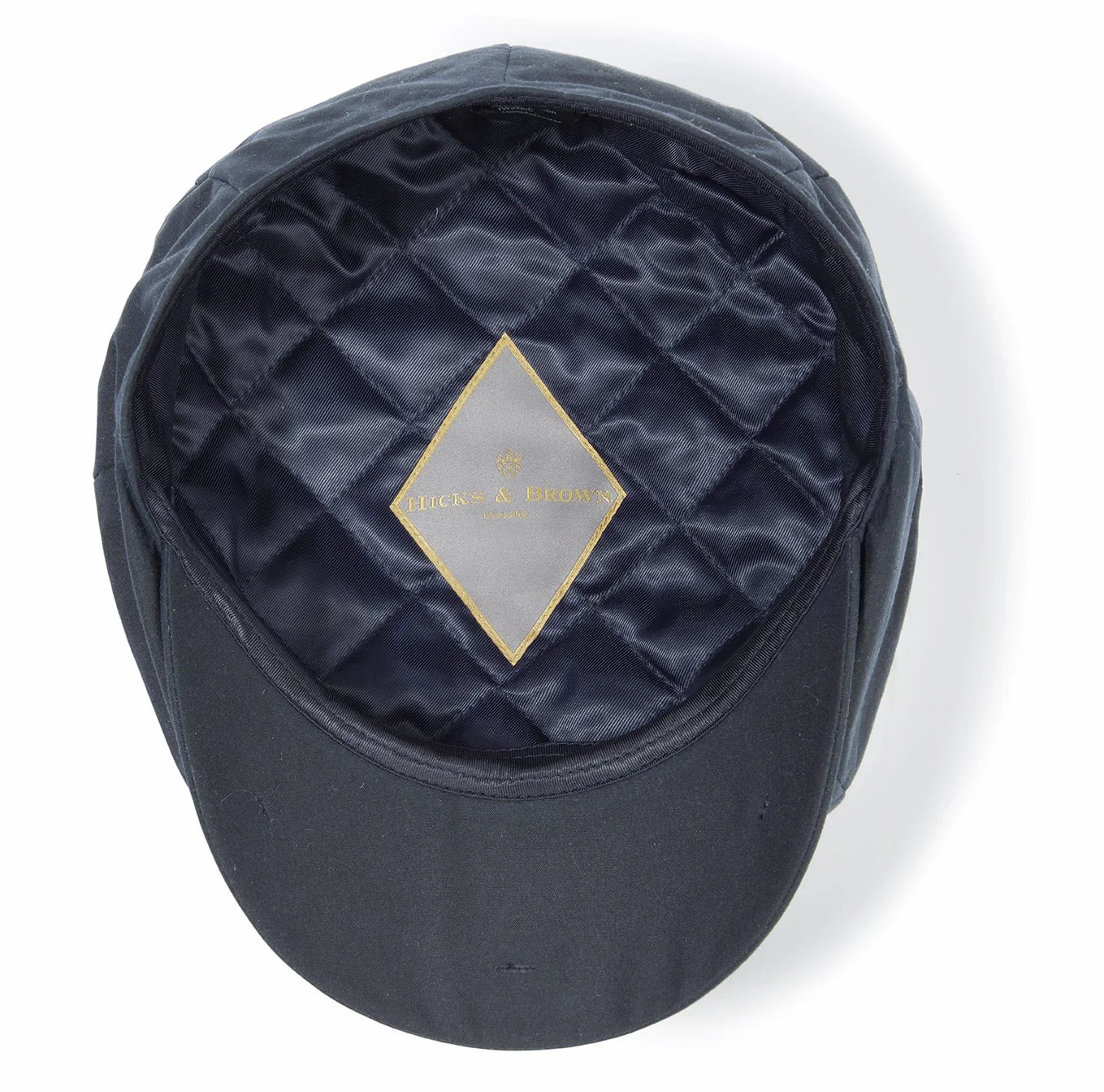Hengrave Wax Baker Boy Cap, Navy