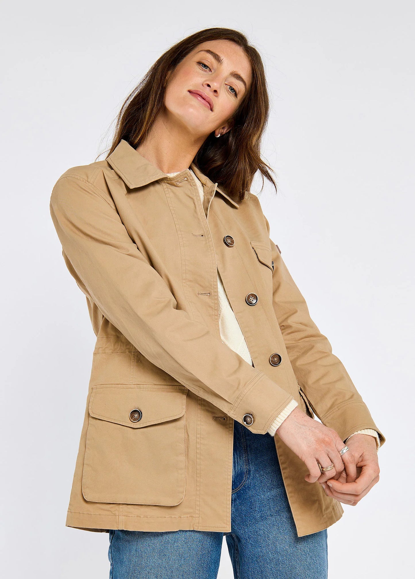 Dubarry Ladies, Hudson Jackets & Coats in Sand