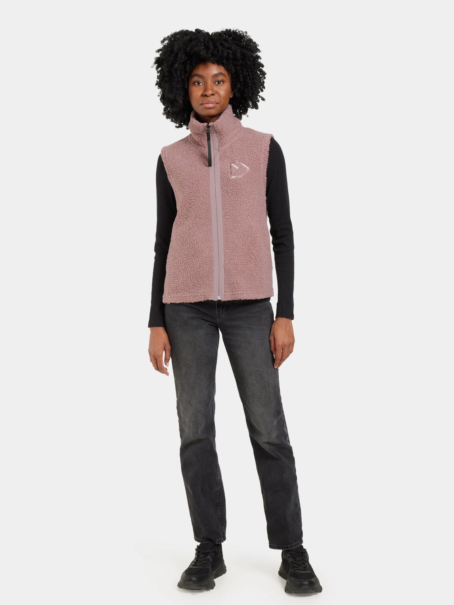 Didriksons Ladies, KIANA WNS VEST Jackets & Coats - in Faded Wine - -J05