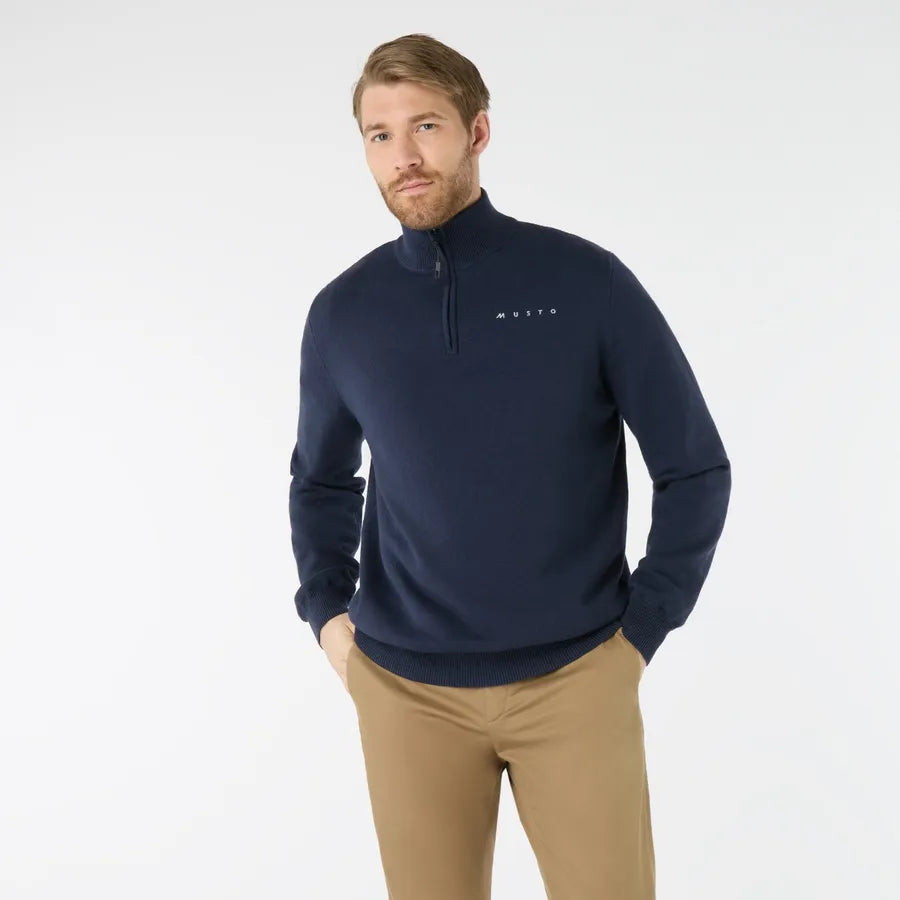 Musto , Mens Evo Windproof Knit Evolution in Carbon