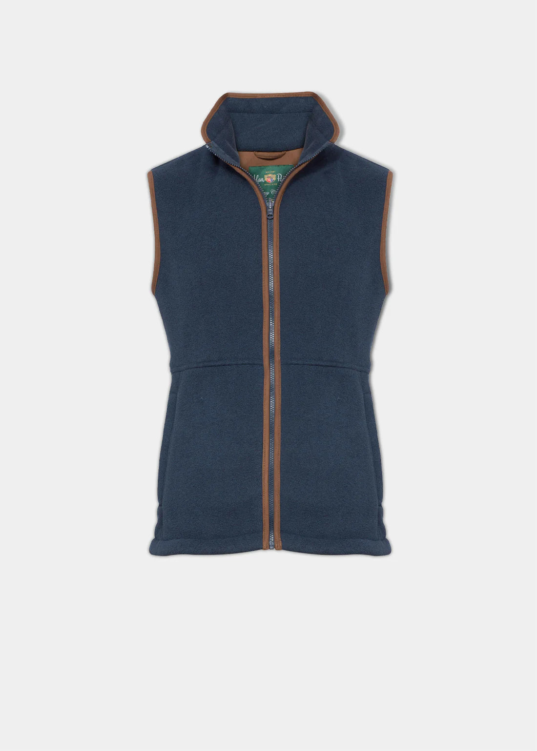 Alan Paine Aylsham Fleece Gilet in Blue Steel