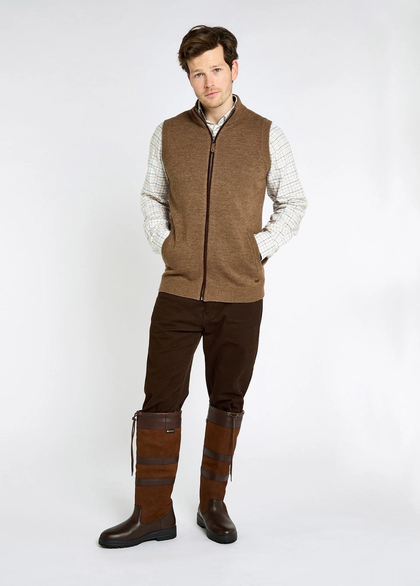 Dubarry Mens Knitwear, Upperwood in 65 Elk
