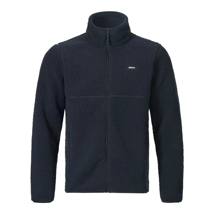 Musto , Mens Cove Deep Pile Fleece Jacket in Navy