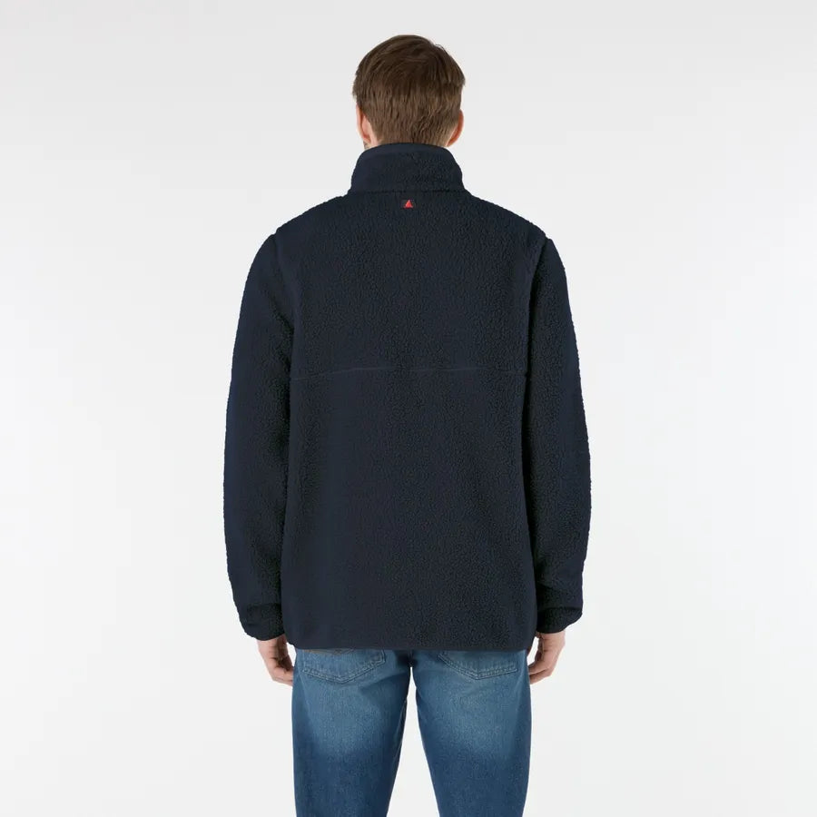 Musto , Mens Cove Deep Pile Fleece Jacket in Navy