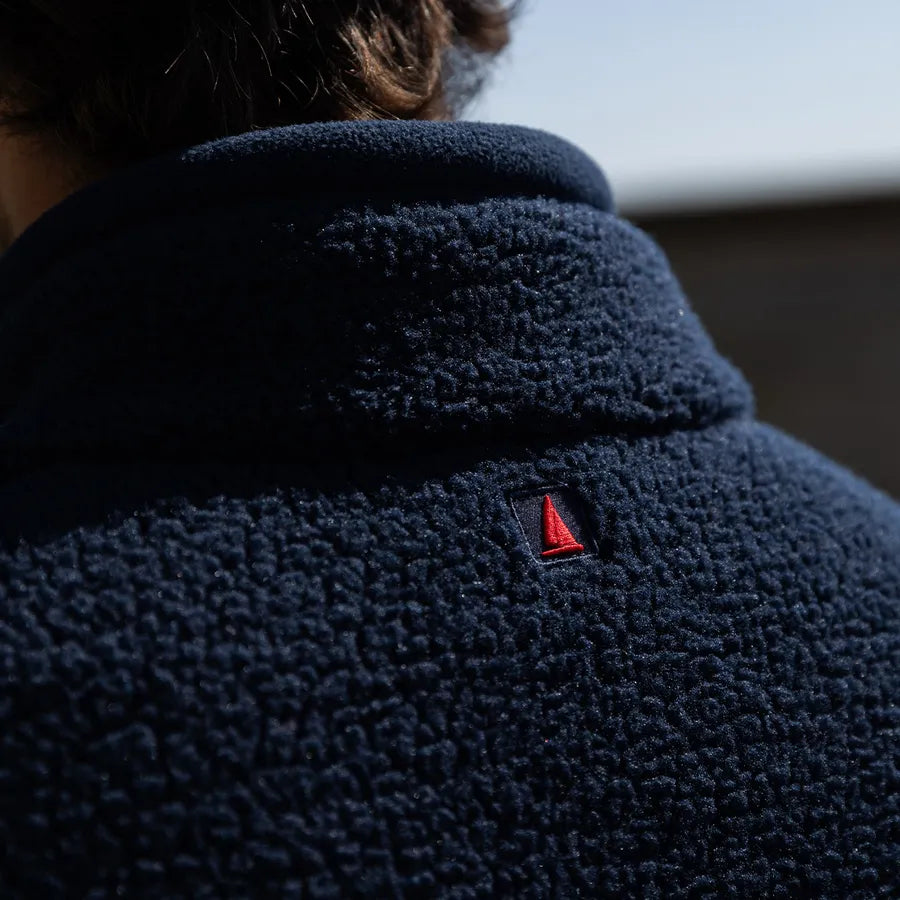 Musto , Mens Cove Deep Pile Fleece H Zip in Carbon