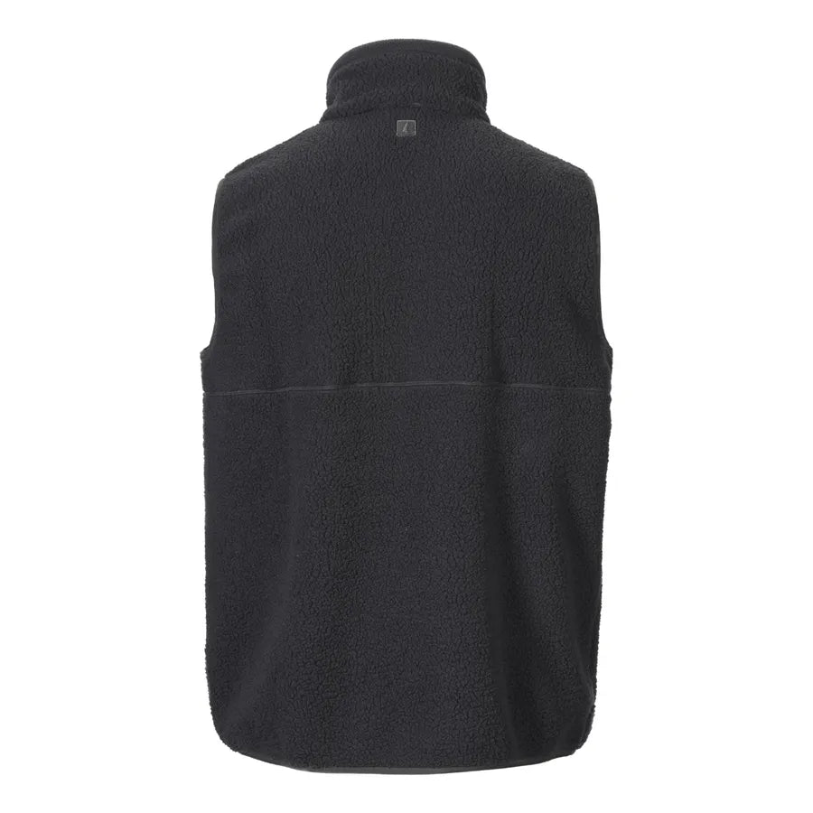 Musto , Mens Cove Deep Pile Fleece Vest in Carbon
