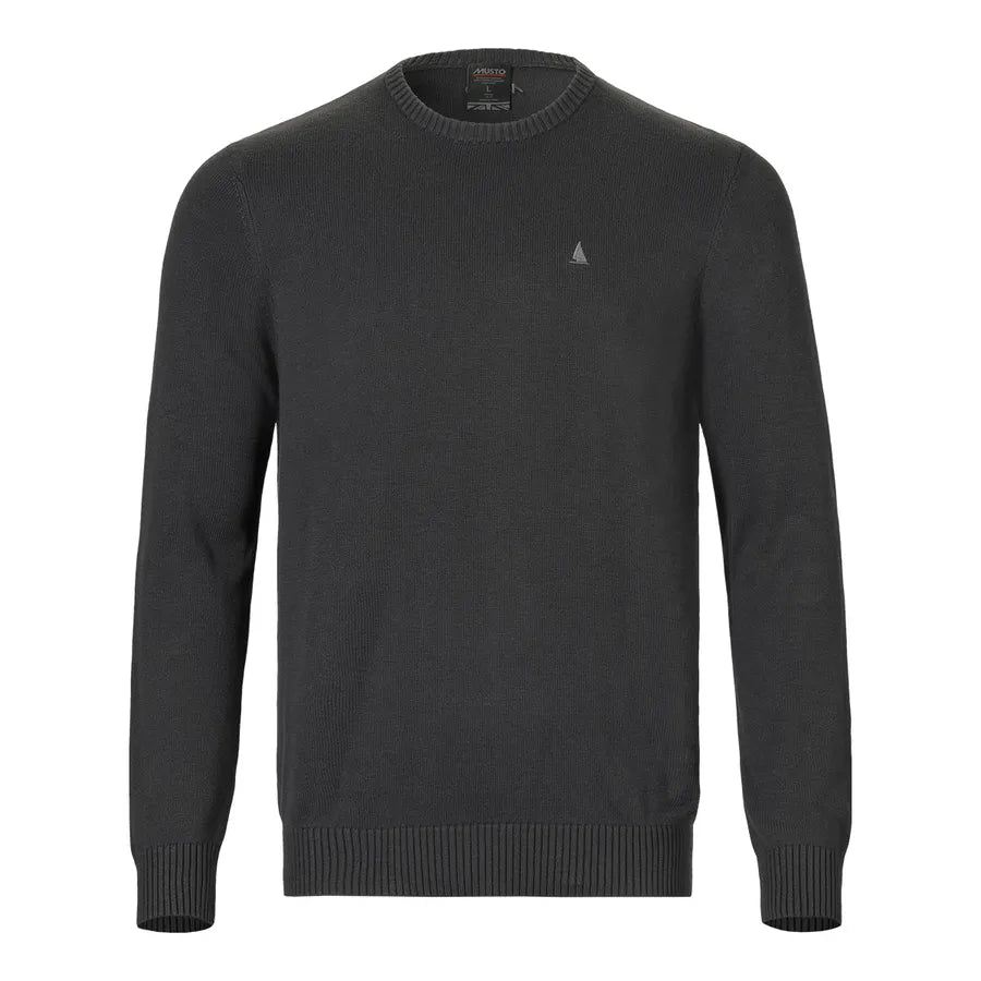 Musto , Mens Original Crew Knit in Carbon