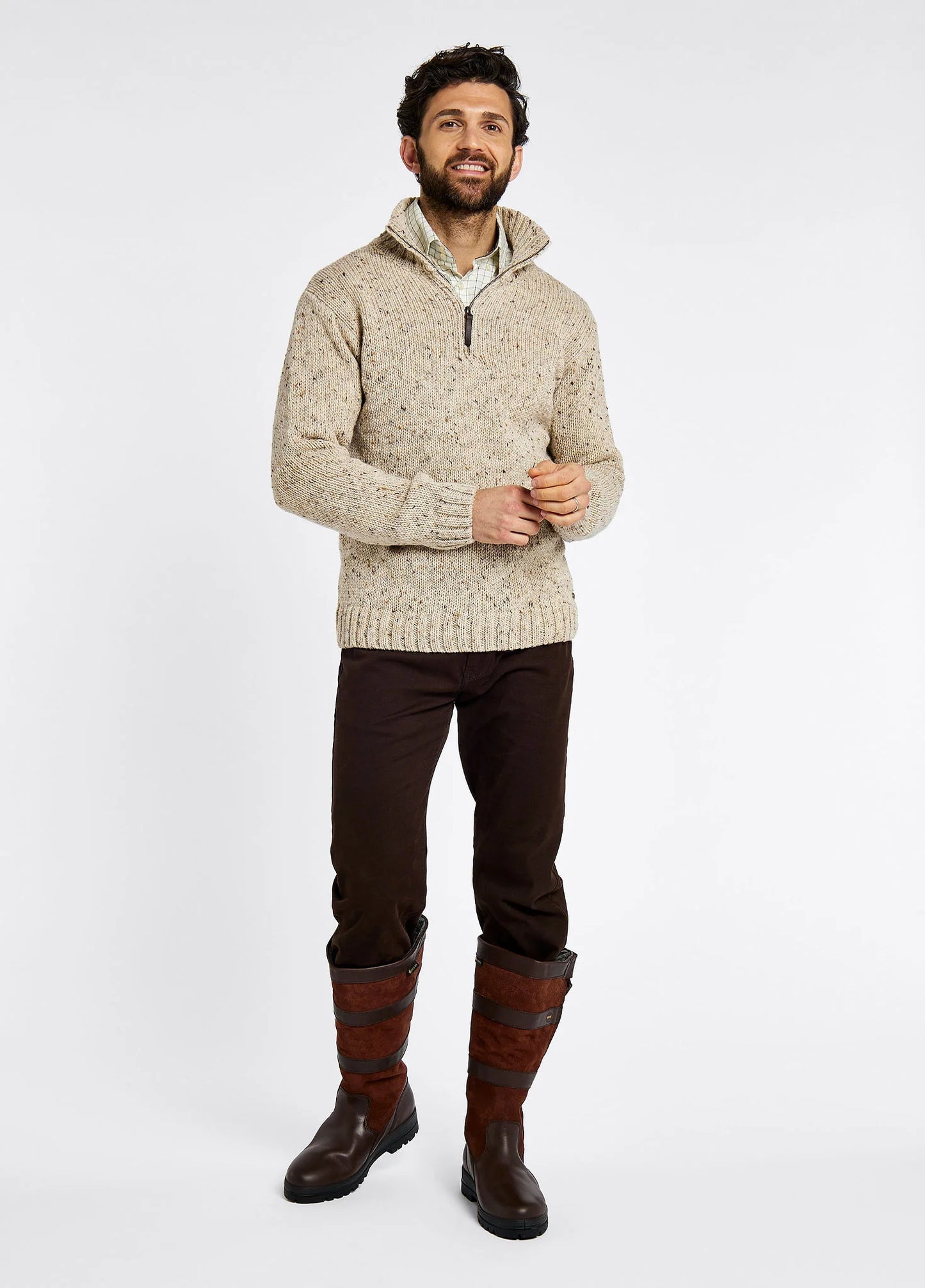 Dubarry Mens Knitwear, Callaghan in 65 Elk