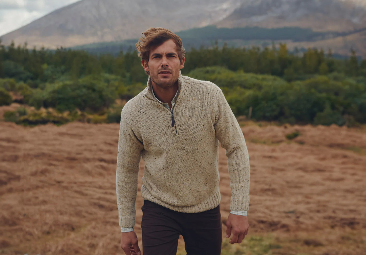 Dubarry Mens Knitwear, Callaghan in 65 Elk