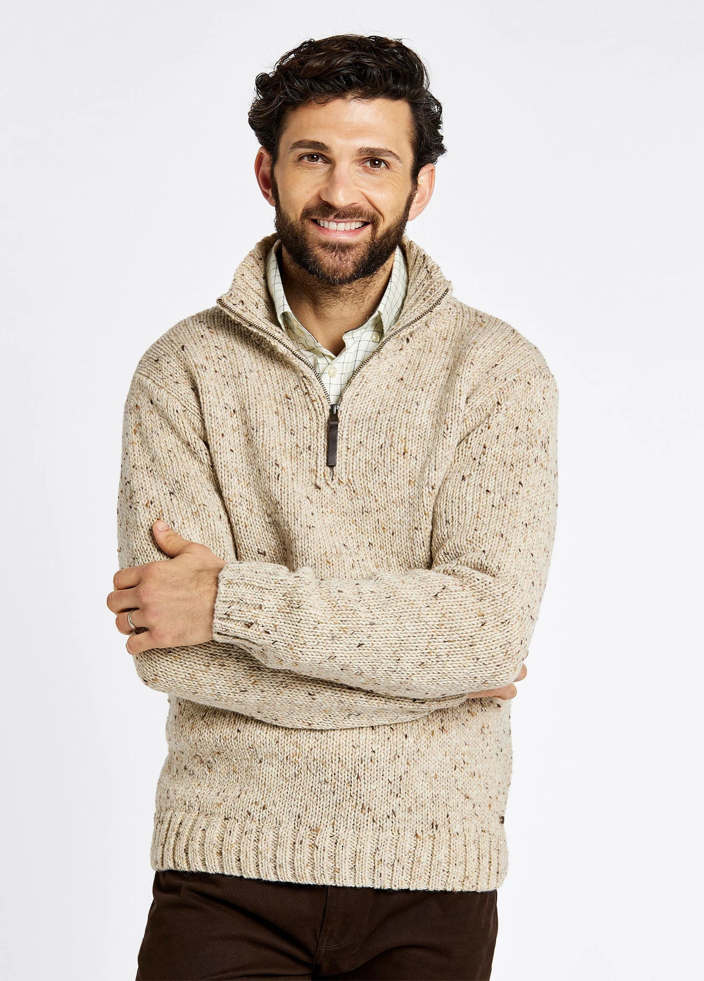 Dubarry Mens Knitwear, Callaghan in 65 Elk