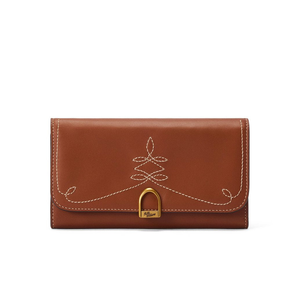 R.M. Williams Eden Stitched Wallet in Tan