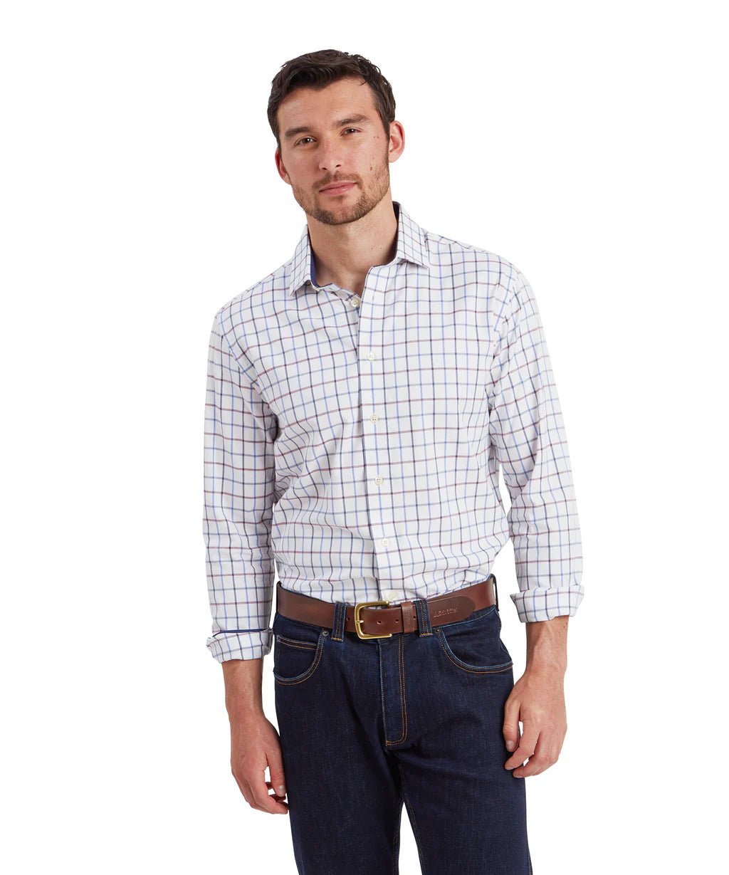 Schoffel, Baconsthorpe Tailored Shirt - (Vintage Navy Check)