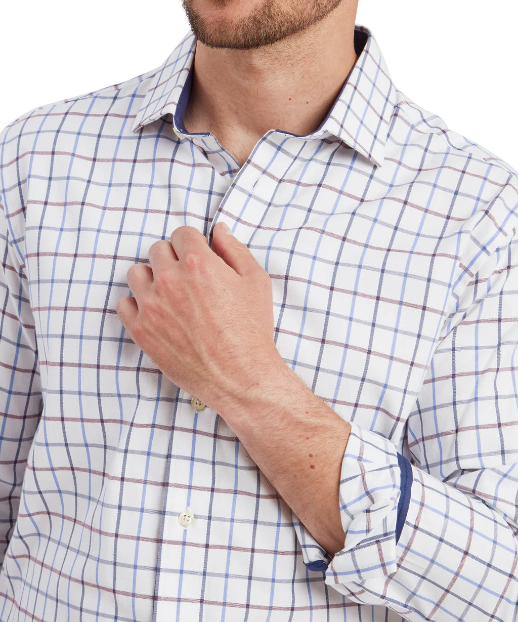 Schoffel, Baconsthorpe Tailored Shirt - (Vintage Navy Check)