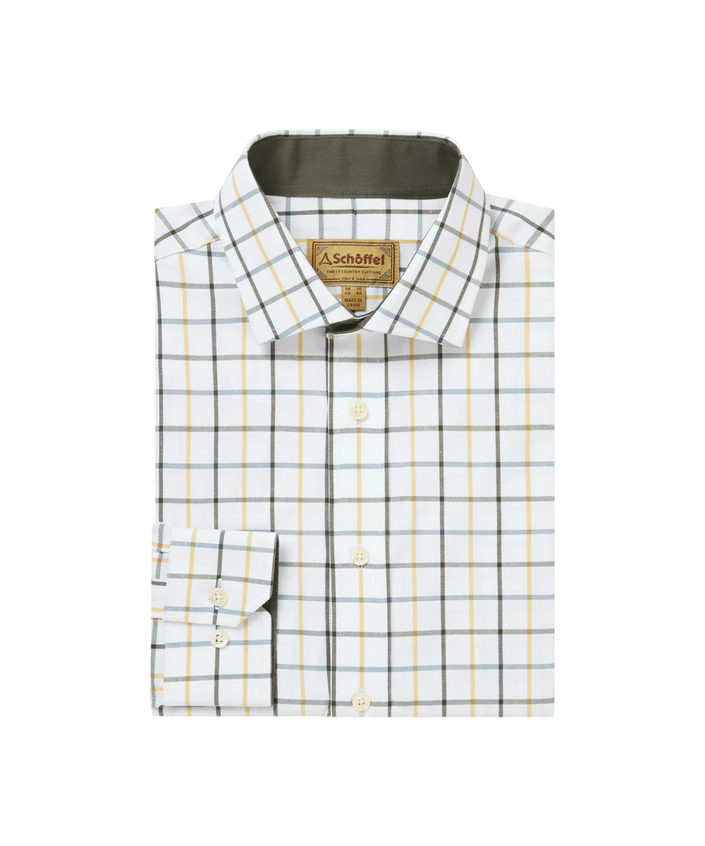 Schoffel, Baconsthorpe Tailored Shirt - (Woodland Check)
