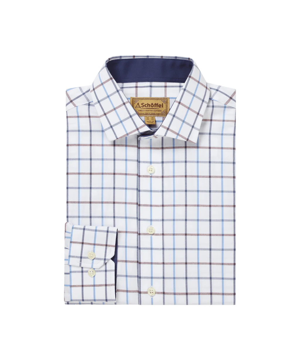 Schoffel, Baconsthorpe Tailored Shirt - (Vintage Navy Check)