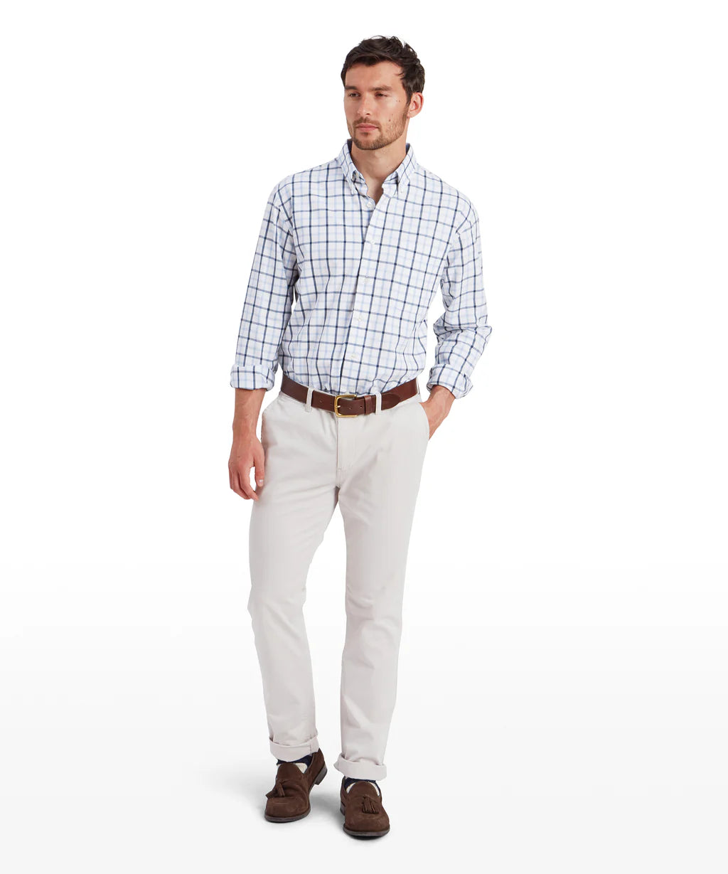 Schoffel, Brancaster Classic Shirt - (Imperial Blue Check)