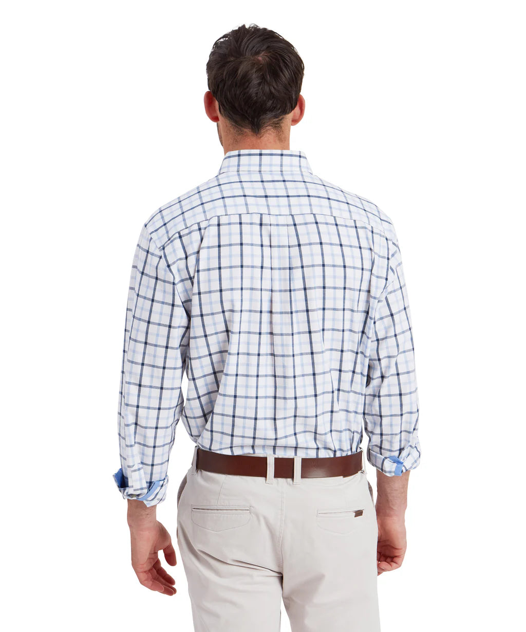 Schoffel, Brancaster Classic Shirt - (Imperial Blue Check)