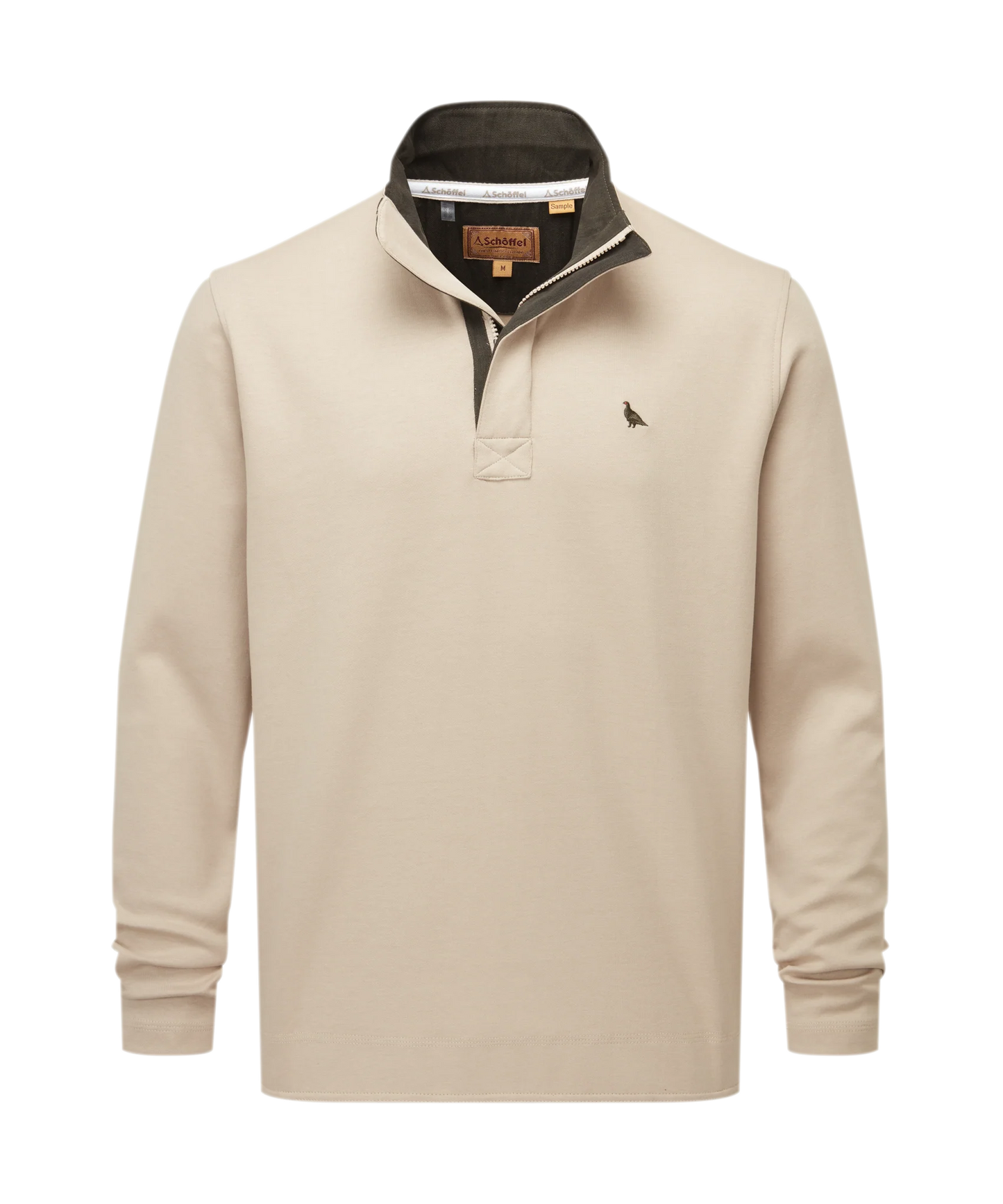 Schoffel Mens Countrywear, the Branscombe Cove Sweatshirt in Cobblestone