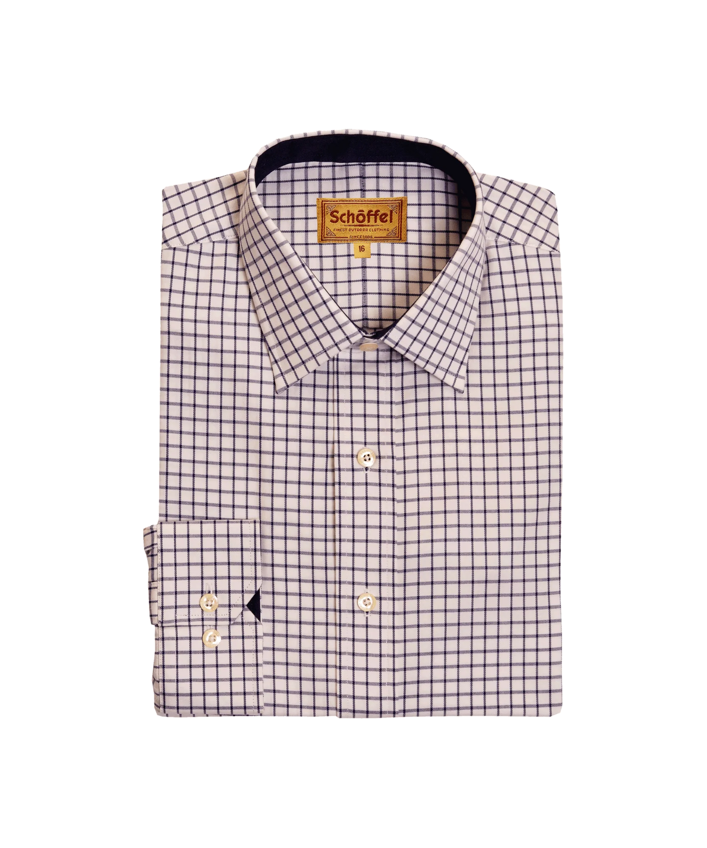 Schoffel Mens Countrywear, the Cambridge Classic Shirt in Dark Navy