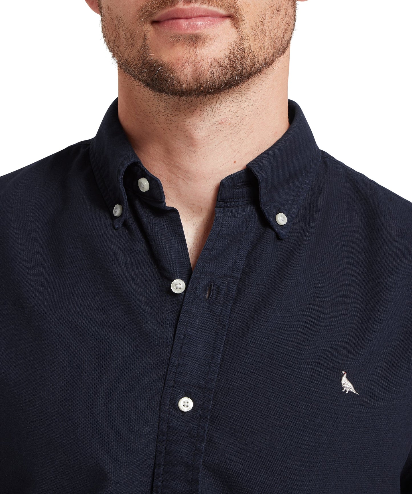 Schoffel Mens Countrywear, the Cavendish Oxford Shirt in Navy