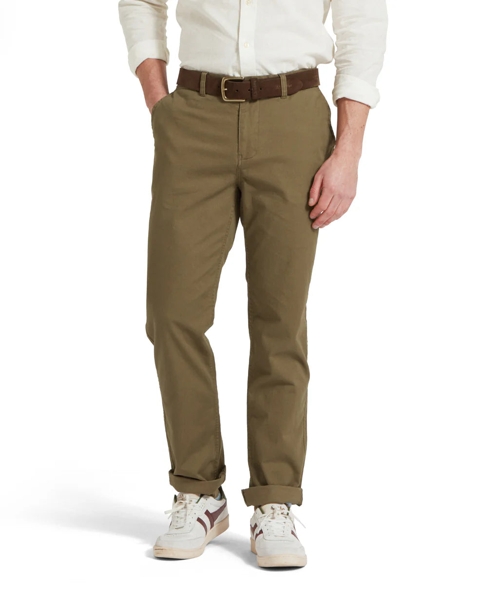 Schoffel Mens, The Chichester Chino - Dark Khaki Green