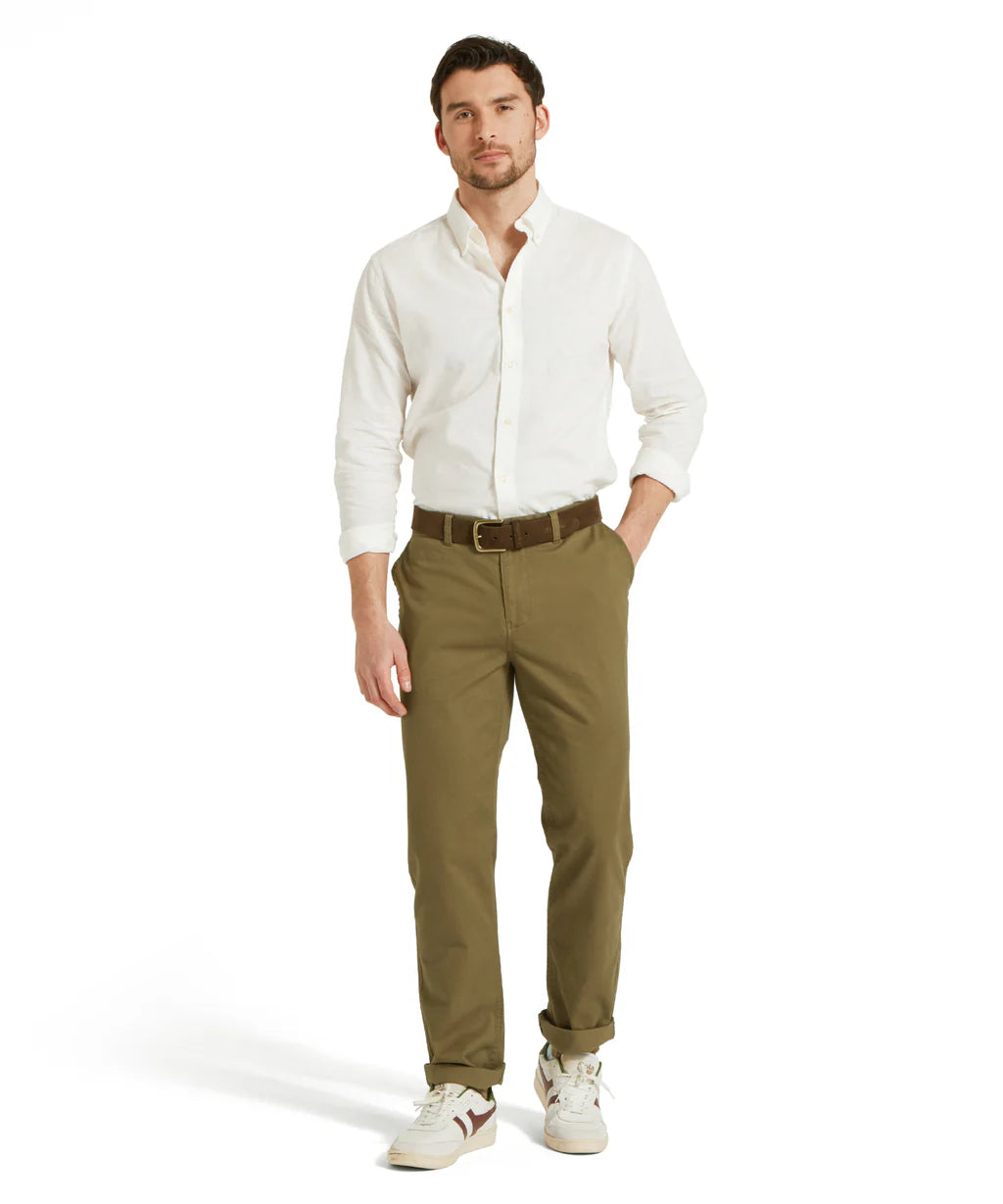 Schoffel Mens, The Chichester Chino - Dark Khaki Green